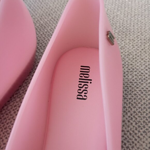 NWT Melissa Women's UltraGirl Bow III flat Pink Size US 8 - Picture 6 of 12
